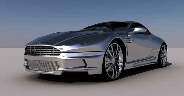 A futuristic looking picture of an Aston Martin car, signifying the vehicles of the future, and what people envision them looking like.